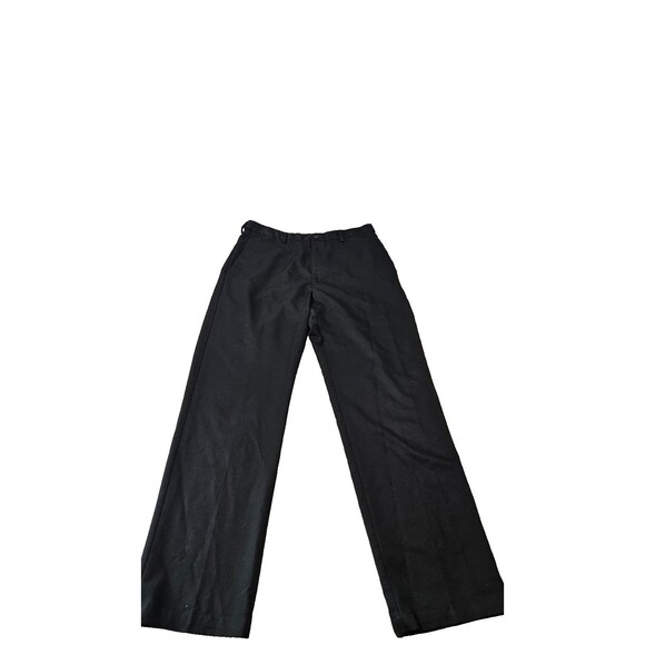 Haggar Clothing Black Elastic Waist Straight High Rise Men's Pants Size 34 X 32 - Picture 1 of 9